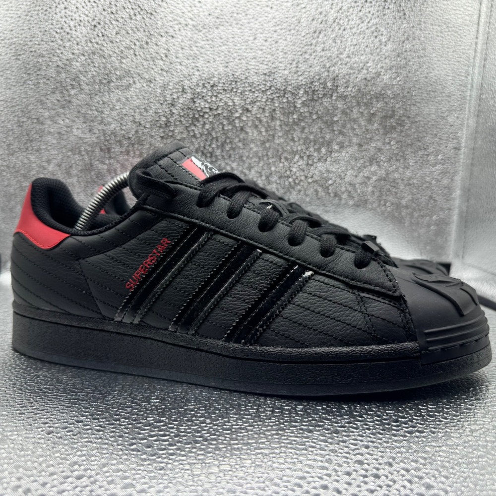 Size 9 Adidas Superstar Star Wars Darth Vader Shoes Mens Black Red FX9302